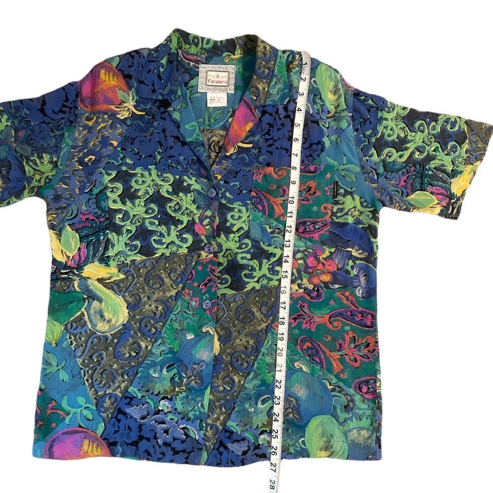 Z Cavaricci Abstract Patterned Button Down Shirts… - image 5